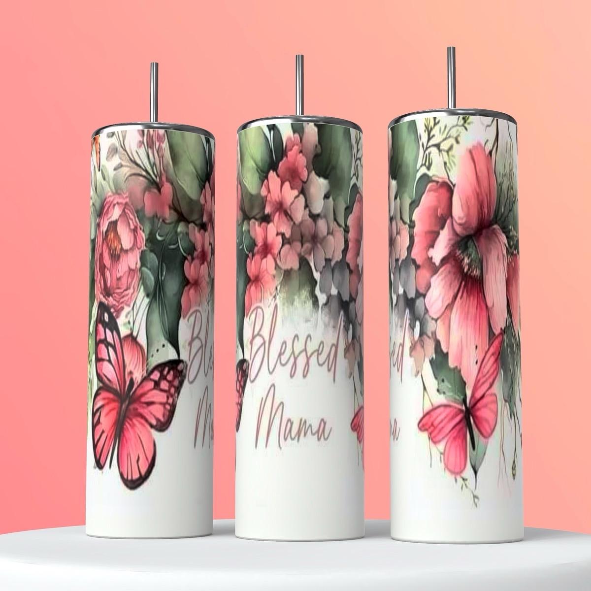 BLESSED MAMA 20 OZ TUMBLER