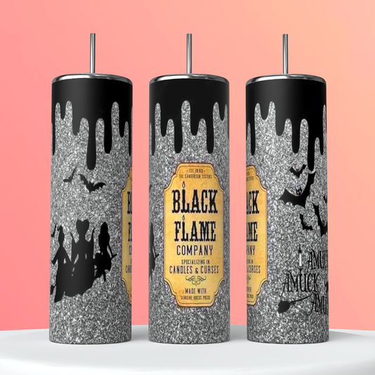 BLACK FLAME CANDLE #2 20 OZ TUMBLER