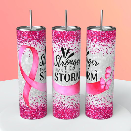 BREAST CANCER STRONGER 20OZ TUMBLER