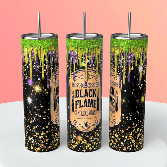 BLACK FLAME CANDLE 20OZ TUMBLER